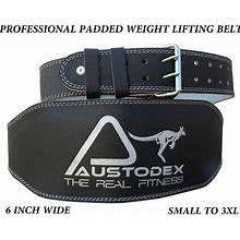 Austodex Weight Lifting Bodybuilding Back Support Weightlifting Leather Belt 6