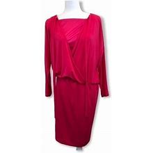 Eloquii Dresses | Eloquii Pink Wrap Dress | Color: Pink | Size: 16