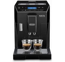 Delonghi Eletta Fully Automatic Espresso, Cappuccino And Coffee Machine With One Touch Lattecrema System And Milk Drinks Menu (Renewed) 2 Cups, (Blac