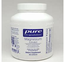 Pure Encapsulations MAGNESIUM (Citrate) - 180 Caps | 150Mg Heart Health Energy