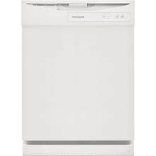 Frigidaire Front Control 24-In Built-In Dishwasher (White), 62-Dba | FDPC4221AW
