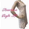 American Eagle Y2k Pink Floral Mini Dress Size Xs