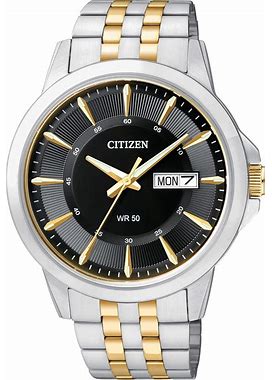 Citizen Quartz Mens Watch, Stainless Steel, Classic, Two-Tone (Model: BF2018-52E)