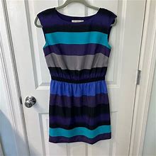 Loft Dresses | Ann Taylor Loft Sleeveless Dress Small Petite | Color: Blue/Purple | Size: Sp