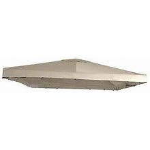 Universal 10 X 10 Single Tiered Gazebo Replacement Canopy Top Cover - Beige
