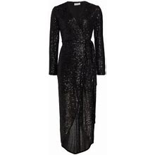 Halston Women's Falan Sequined Cocktail Dress - Black - Size 6