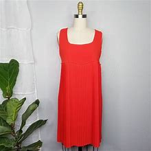 Blugaya Dresses | Cblugaya Italy Nwt Pleated Dress Size Small | Color: Red | Size: S
