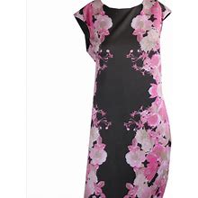 Inc International Concepts Dresses | Inc. Floral Sheath Dress | Color: Brown/Pink | Size: M