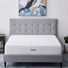 LUCID Comfort Collection 10-Inch Luxury Gel Memory Foam Mattress - Queen - Medium