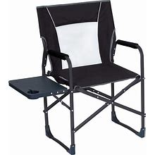 GCI Outdoor Slim-Fold Black Director's Folding Chair