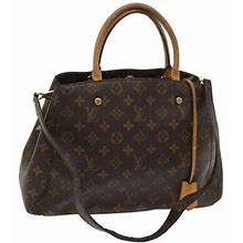 Louis Vuitton Monogram Montaigne Mm 2Way Shoulder Tote Bag M41056 Lv