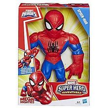 Playskool Heroes Marvel Super Hero Adventures Mega Mighties Spider-Man Collectible 10-Inch Action Figure, Toys For Kids Ages 3 And Up