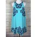 Southern Tide Womens Blue Floral Sleeveless Lined Shift Dress Size Xs