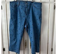 Nydj Pants & Jumpsuits | Nydj Capris | Color: Black/Blue | Size: 18