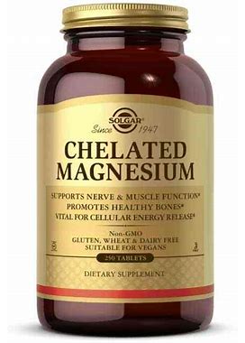 Solgar, Chelated Magnesium California Only, 250 Tablets