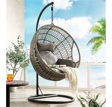 Patio Swing Chair With Stand -37"Dia X 77"H