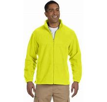 Harriton Men's Yellow M990 Full Zip Fleece Jacket - Safety - 4X-Large Large