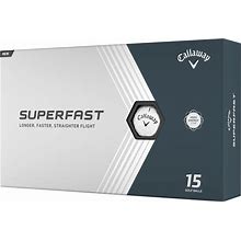 Callaway Superfast Golf Balls [15-Ball] LOGO ONLY White