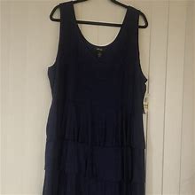 Style & Co. Dresses | Navy Blue Style & Co 3X Nwt Dress | Color: Blue | Size: 3X