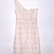Merona Dresses | Merona Off-White One Shoulder Dress | Color: White | Size: 12