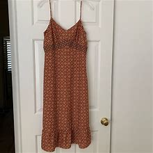Loft Dresses | Nwt Ann Taylor Loft Sundress, Size 6 | Color: Orange/Tan | Size: 6