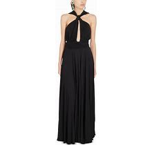 Giambattista Valli Women's Knot Neck Jersey Gown - Black - Size 50 IT/14 US