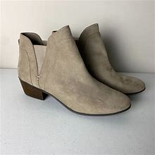 Circus By Sam Edelman Shoes | Circus By Sam Edelman Pent Ankle Suede Bootie Boots Tan Womens 9 | Color: Tan | Size: 9
