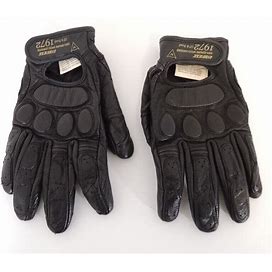 Dainese 100% Genuine Speed Leather Motorcycle Gloves 1972 Size M Black