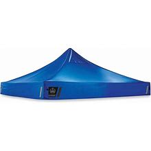Ergodyne Shax 6000C Replacement Pop-Up Tent Canopy For 6000, 10 ft X 10 Ft, Polyester, Blue - EGO12941