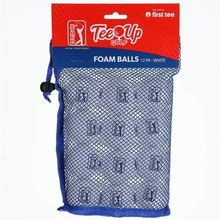 Pga Tour Tee-Up Practice Foam Golf Balls, 12 Pack, White