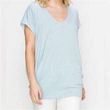 Enti Clothing Tops | Nwt Enti Clothing Super Soft, Lightweight Baby Blue Dolman Tee. | Color: Blue | Size: Various