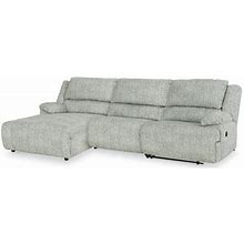 Gray Reclining Sectional - Signature Design By Ashley Mcclelland 3 - Piece Upholstered Reclining Sectional | 40 H X 127 W X 70 D In | Wayfair