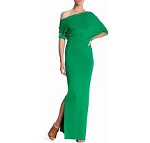 Lila Kass One Shoulder Maxi Dress Size Xs $262 Green Nordstrom
