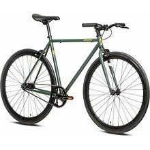 AVASTA 700C 58 in Single Speed Loop Fixed Gear Urban Commuter Fixie Bike, Green ,