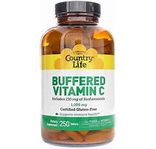 Country Life, Buffered Vitamin C 1000 Mg, 250 Tablets