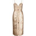 Acler - Hicks Midi Dress - Women - Polyester - 16 - Gold