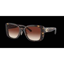 COACH HC8352 CD472 Dark Tortoise - Women Luxury Sunglasses, Dark Brown Gradient Lens