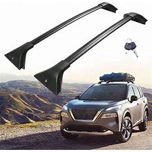 Upgrade 220Lbs Lockable Cross Bars Fit For Nissan Rogue 2021-2024, Heavy Duty Roof Racks Crossbars For Cargo Luggage Kayak Bicycle Ski Rooftop