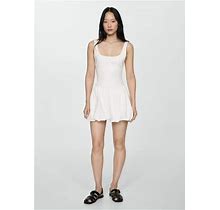 MANGO - A-Line Dress Off White - 8 - Women