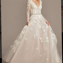 David's Bridal Dresses | Petite Wedding Dress | Color: Cream | Size: 10P