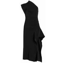 Acler Women's Eddington One-Shoulder Midi-Dress - Black - Size 2