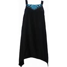 Aroona Dresses | Women's Flowy Summer Casual Beach Dress Black | Color: Black/Blue | Size: One Size