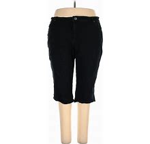 Style&Co Khaki Pant: Black Polka Dots Bottoms - Women's Size 22