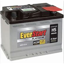 Everstart Platinum Boxed Agm Automotive Battery, Group Size H5 12