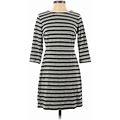 Old Navy Casual Dress - Sheath: Gray Color Block Dresses - Women's Size Small Petite