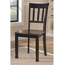 Ashley Owingsville Dining Chair In Black And Brown