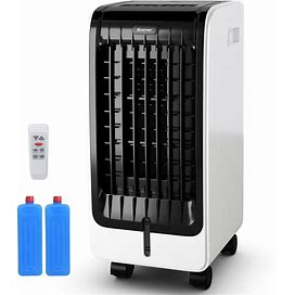 Portable Evaporative Air Cooler With Remote - White