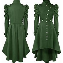 Gothic Women's Coat Steampunk Long Jacket Victorian Costume Coat
