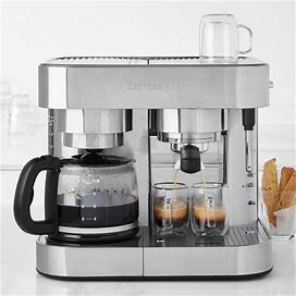 Espressione Stainless Steel Combination Espresso Machine & 10-Cup Drip Coffee Maker | Williams Sonoma