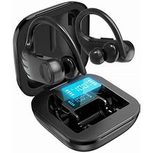 Wireless Earbuds Bluetooth Headphones 5.0 True Wireless Sport Earphones Built-In Mic In Ear Running Headset With Earhooks Charging Case Compatible Wit